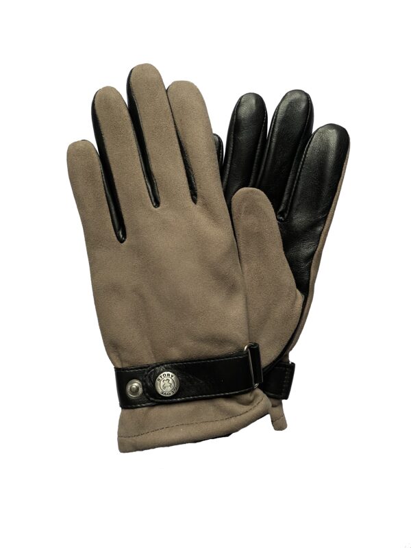 Gants de conduite en cuir de mouton marron sans doigts