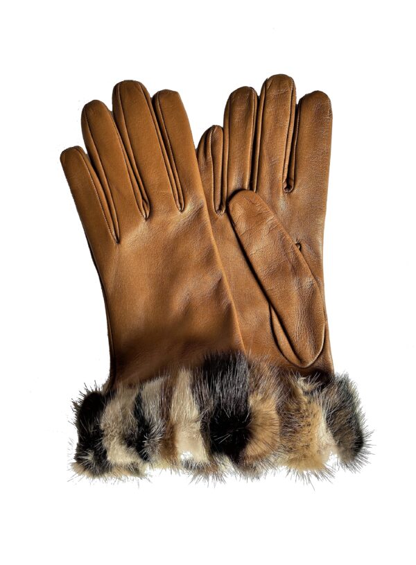 Gants en cuir d'agneau blanc CAPUCINE.