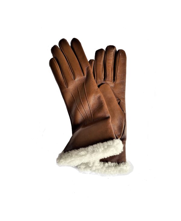 Gants en cuir d agneau double laine PARME