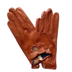 Gants en cuir d'agneau doublure soie - BAYONNE