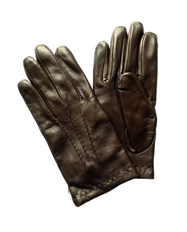 GANTS-CUIR-AGNEAU-MARRON-DOUBLURE-LAINE-HOMME_MODELE-CHICAGO_VUE-FACE