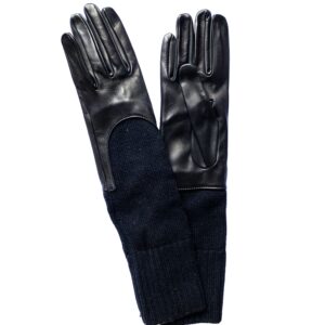 GANTS-CUIR-NOIR-FEMME-NON-DOUBLE-REBORD-CACHEMIRE_MODELE-ACAPULCO_VUE-FACE