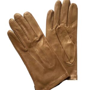 GANTS-EN-CUIR-AGNEAU-DOUBLE-SOIE-BRUN-CLAIR-CORK-MARINE_GANTS-FEMME_MODELE-LONDON-WESTMINSTER_VUE-FACE