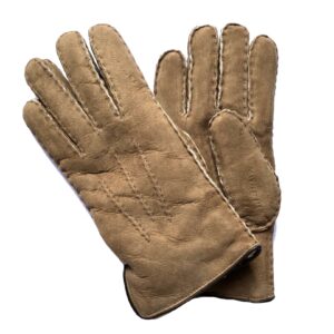 GANTS-FOURRURE-BRUN-CLAIR-TRES-CHAUD-EN-CUIR-DE-MOUTON-RETOURNE-POUR-HOMME_MODELE-OSLO_VUE-FACE
