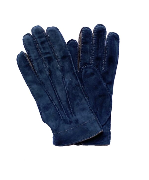 Gants Femme tactiles cuir 3 baguettes Marron