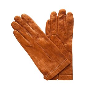GANTS-CUIR-AGNEAU-FEMME-DOUBLE-SOIE-PETITS-TROUS-NOISETTE_MODELE-PADOUE_VUE-FACE