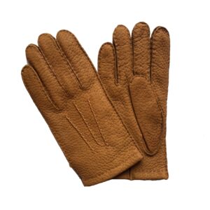 GANTS-CUIR-PECARI-DOUBLURE-CACHEMIRE-BRUN-TABAC-HOMME_MODELE-LA-PAZ_VUE-FACE