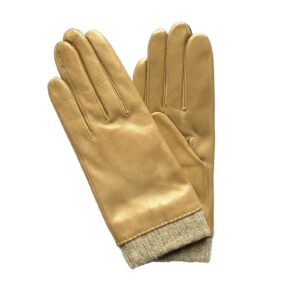 GANTS-LIN-CUIR-AGNEAU-DOUBLURE-ET-REVERS-LAINE-CACHEMIRE-FEMME_MODELE-CAEN_VUE-FACE