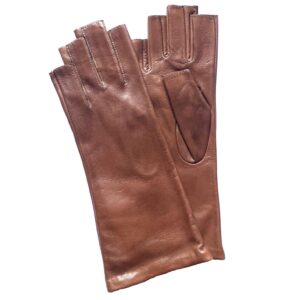 GANTS-SANS-DOIGT-MITAINES-LONGUES-CUIR-AGNEAU-FEMME-DOUBLE-SOIE-CAMEL-DOIGT-COUPE_MODELE-MURANO_VUE-FACE