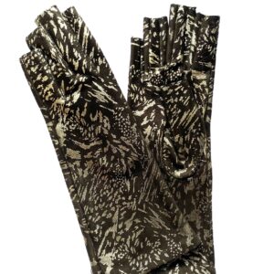 GANTS-SANS-DOIGT-MITAINES-LONGUES-CUIR-AGNEAU-FEMME-DOUBLE-SOIE-NOIR-ARGENT-DOIGT-COUPE_MODELE-MURANO_VUE-FACE