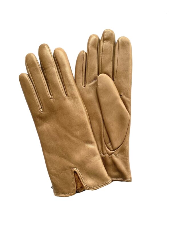 GANTS-CUIR-AGNEAU-ARGILE-FOURRURE-LAPIN-FEMME_MODELE-CORTINA_VUE-FACE