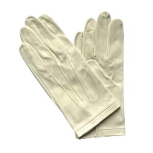 GANTS-CUIR-HOMME-AGNEAU-NON-DOUBLE-BLANC-MODELE-SAINT-BRIEUC-VUE-FACE-3-BAGUETTES