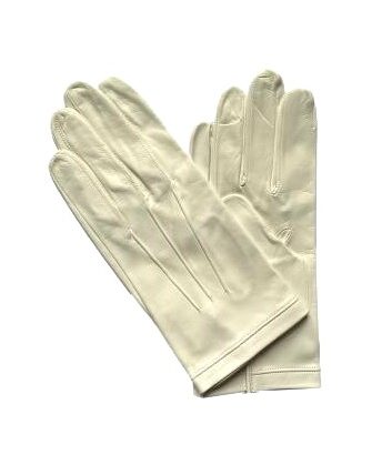 GANTS-CUIR-HOMME-AGNEAU-NON-DOUBLE-BLANC-MODELE-SAINT-BRIEUC-VUE-FACE-3-BAGUETTES