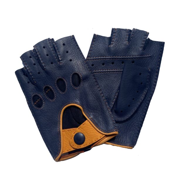 MITAINES-AUTO-NON-DOUBLEES-EN-CUIR-DE-CERF-BLEU-POUR-HOMME-MODELE-MONTMELO-VUE-GLOBALE-DE-FACE