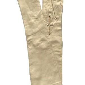 MITAINES-LONGUES-EN-CUIR-DOUBLEES-SOIE-SANS-DOIGTS-FERMETURE-BOUTON-POIGNET-POUR-FEMME-MODELE-PALERME-VUE-FACE