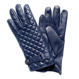 GANTS-CUIR-MATELASSE-MODE-ITALIENNE-BLEU-DOUBLURE-CACHEMIRE-HOMME_MODELE-ESSEN-VUE-FACE
