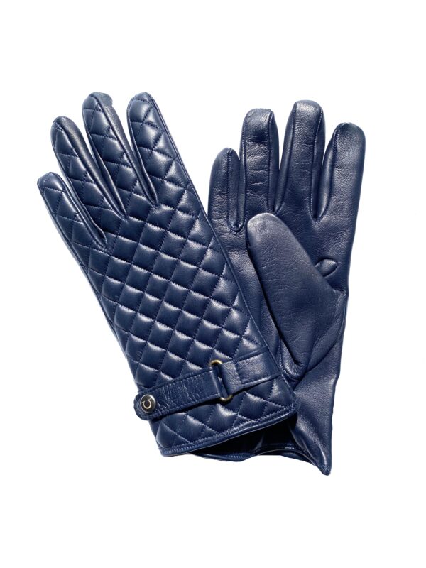 GANTS-CUIR-MATELASSE-MODE-ITALIENNE-BLEU-DOUBLURE-CACHEMIRE-HOMME_MODELE-ESSEN-VUE-FACE