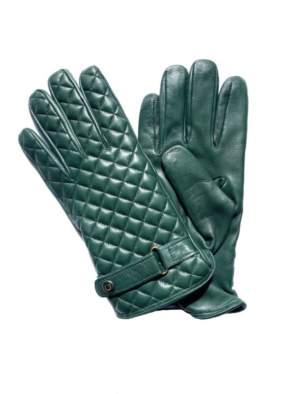 GANTS-CUIR-MATELASSE-MODE-ITALIENNE-VERT-DOUBLURE-CACHEMIRE-HOMME_MODELE-ESSEN-VUE-FACE