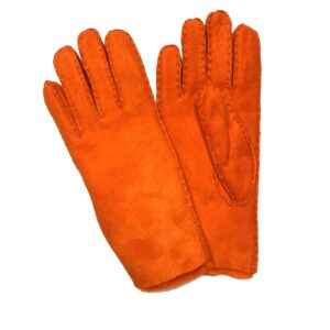 GANTS-FOURRE-MOUTON-FLUO-ORANGE-FEMME_MODELE-STOCKHOLM-VUE-FACE