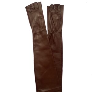 MITAINES-EN-CUIR-LONGUES-COULEUR-BRUN-CHOCOLAT-DOUBLURE-SOIE-POUR-FEMME_MODELE-BANGKOK-VUE-FACE