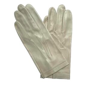 GANTS-EN-CUIR-AGNEAU-CREME-BEURRE-FRAIS-NON-DOUBLE-HOMME-MODELE-MONS-VUE-FACE