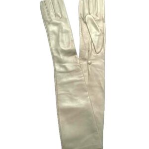 GANTS-LONG-EN-CUIR-CREME-BEURRE-FRAIS-DOUBLURE-SOIE_MODELE-LOS-ANGELES-VUE-DE-FACE