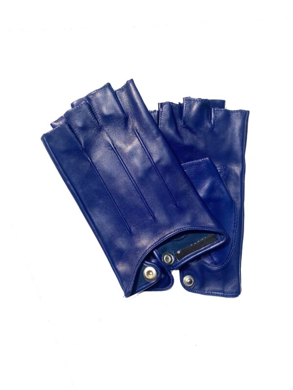 MITAINES-GANTS-DE-CONDUITE-EN-CUIR-AGNEAU-SANS-ONCE-TROIS-BAGUETTES-NON-DOUBLEES-BLEU-COBALT_MODELE-MUGELLO-VUE-FACE
