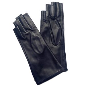 GANTS-SANS-DOIGT-MITAINES-LONGUES-CUIR-AGNEAU-FEMME-DOUBLE-SOIE-BLEU-MARINE-DOIGT-COUPE_MODELE-MURANO_VUE-FACE