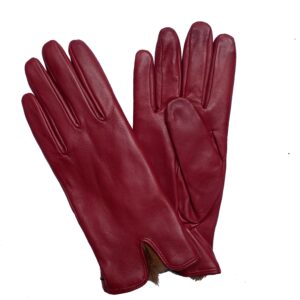 GANTS-CUIR-AGNEAU-ROUGE-FOURRURE-LAPIN-FEMME_MODELE-CORTINA_VUE-FACE