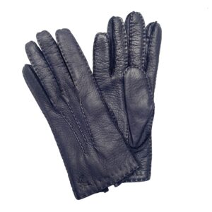 GANTS-CUIR-DE-CERF-DOUBLURE-CACHEMIRE-POUR-FEMME-COULEUR-BLEU-FONCE_MODELE-GLASGOW-VUE-FACE