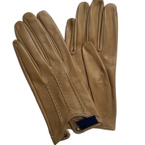 GANTS-DE-CONDUITE-CUIR-AGNEAU-GANTS-COURTS-NON-DOUBLE-BRUN-GABARDINE_MODELE-ALMERIA-VUE-FACE