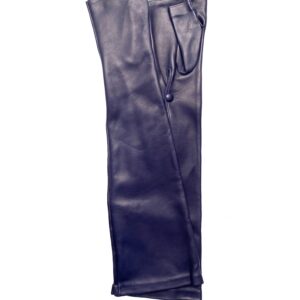 GANTS-LONG-EN-CUIR-SANS-DOIGTS-BLEU-ROBE-DE-SOIREE-DOUBLURE-SOIE_MODELE-PALERME-VUE-FACE