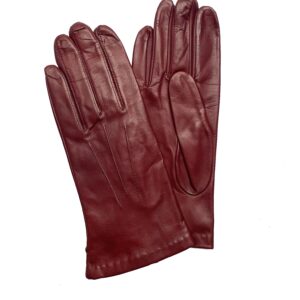 GANTS-CUIR-AGNEAU-DOUBLURE-SOIE-BORDEAUX-FEMME-3-COUTURE_MODELE-LONDON-WESTMINSTER-VUE-FACE