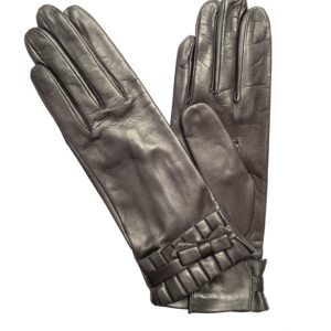 GANTS-CUIR-AGNEAU-GRIS-NOEUD-DOUBLURE-SOIE-FEMME_MODELE-FONTENAY_VUE-FACE