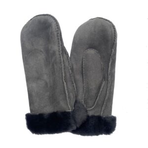 MOUFLE-MOUTON-FOURREE-GRISE-TRES-CHAUDE-FEMME_MODELE-VILNIUS-VUE-FACE