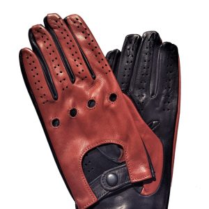 Gants de conduite en cuir d'agneau non doublés - LE CASTELLET