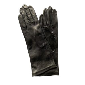 Gants longs en cuir d’agneau doublés soie - LJUBLJANA